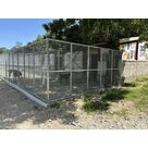 Structure pour des boxes ext&eacute;rieurs pour une pension canine